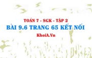 Bài 9.6 trang 65 Toán 7 Kết nối tri thức Tập 2